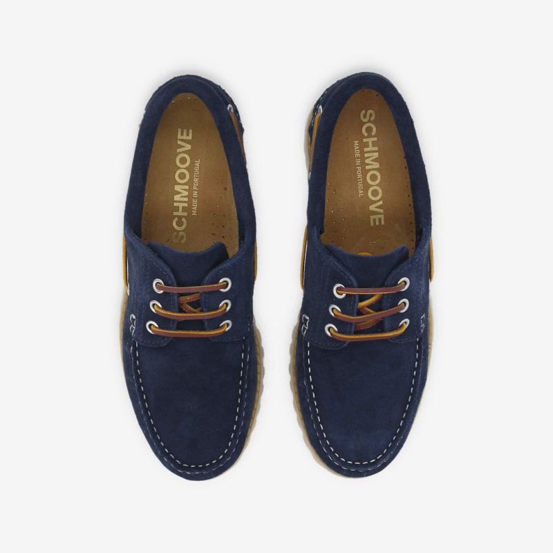 NEWQUAY BOAT M - SUEDE -  BLEU NUIT